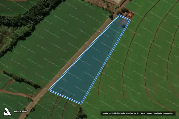 Imagem de satélite de FAZENDA SANTA EULALIA - Matrícula 18.650 em Cruzmaltina - PR