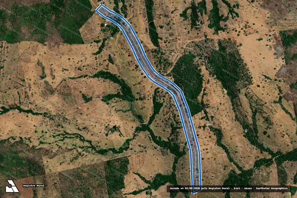 Imagem de satélite de PARTE DOS LOTES 53 e 54 DO LOTEAMENTO GROTÃO - ESTRADA em Barrolândia - TO