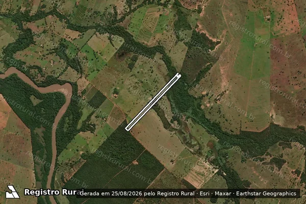 Imagem de satélite de Fazenda São José - Parte 5 em Coxim - MS