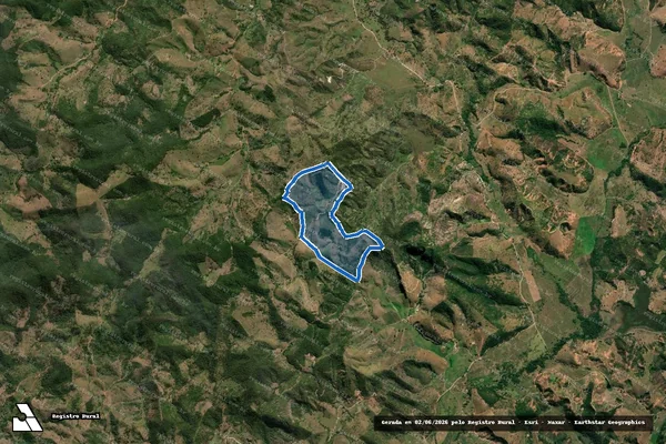 Imagem de satélite de FAZENDA ÁGUA LIMPA - Parte 1 em Franciscópolis - MG