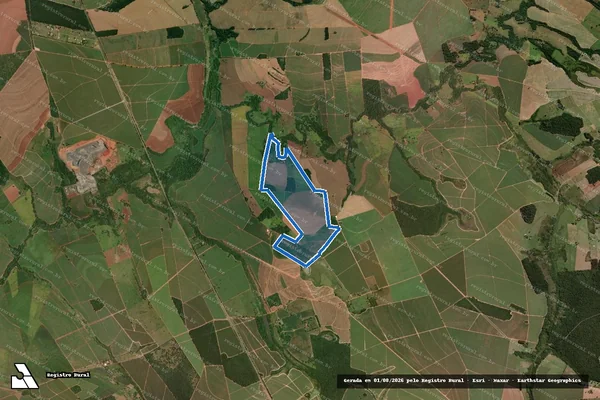 Imagem de satélite de Fazenda Nossa Senhora Aparecida - Fazenda Nossa Senhora Aparecida em Paraguaçu Paulista - SP