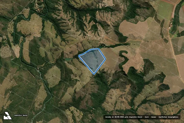 Imagem de satélite de FAZENDA BURITI, TOCO OU BANANAL GLEBA 63 / Gleba 11 em Luziânia - GO