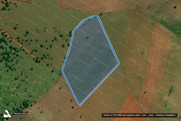 Imagem de satélite de Fazenda Mineiros - Parte 1 em Iguatama - MG