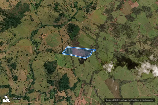Imagem de satélite de FAZ SERRA ABAIXO E TRES BARRAS - Parte 1 em Caturaí - GO