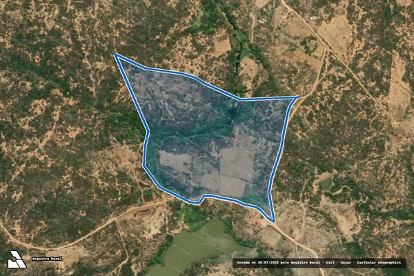 Imagem de satélite de FAZENDA CUTUVELO I - GLEBA 12 - 2 em Nova Palmeira - PB