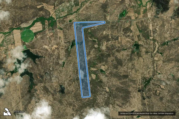 Imagem de satélite de SITIO SÃO GONÇALO - Parte 2 em Morada Nova - CE
