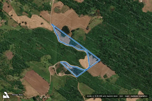 Imagem de satélite de P.A. VITORIA Lote 02 - Parte 2 em Campos Novos - SC