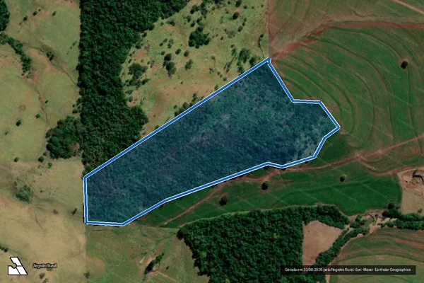 Imagem de satélite de Fazenda Banagro - Gleba A em Sertanópolis - PR