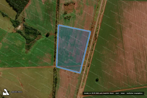 Imagem de satélite de FAZENDA SÃO CLEMENTE ? DESMEMBRAMENTO - Área Desmembrada 02 em Sidrolândia - MS