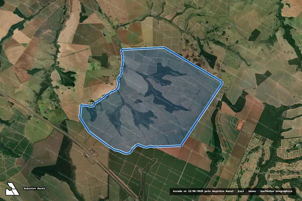 Imagem de satélite de Fazenda Boa Vista em Agudos - SP