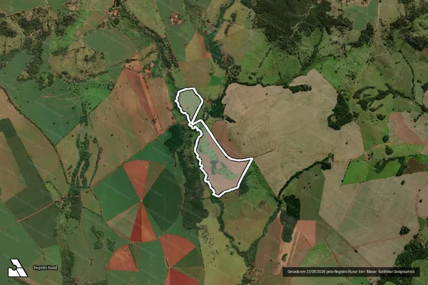 Imagem de satélite de Fazenda São Basílio, Capão ou Capão do Honório - GLEBA 02 em Sacramento - MG