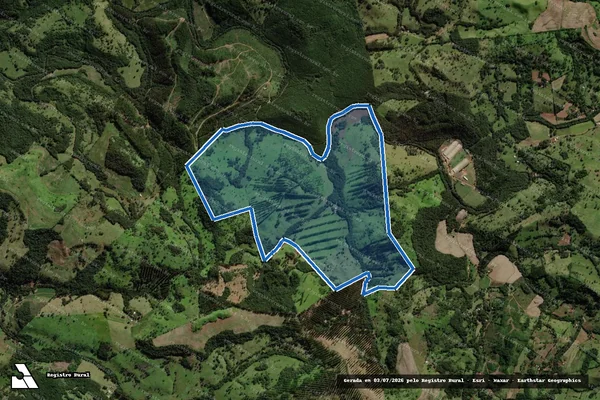 Imagem de satélite de LOTE N°69-A, GLEBA N°24 DO IMÓVEL CATANDUVAS  - Única em Quedas do Iguaçu - PR