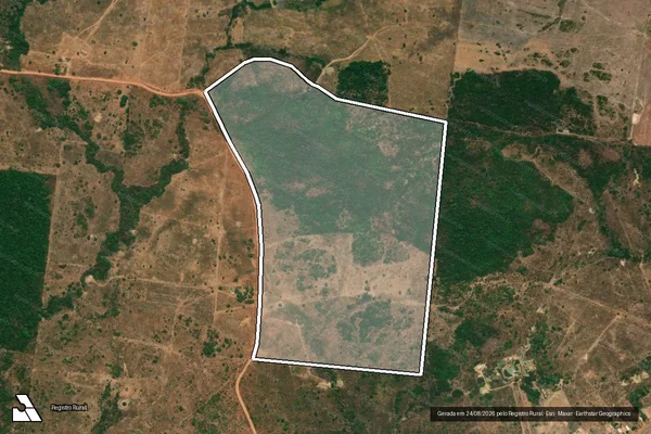 Imagem de satélite de P.A. PROPASA / DOIS IRMÃOS ? LOTE S3 94 ? FAZENDA SÃO TOMAZ - Gleba 01 em Santana do Araguaia - PA