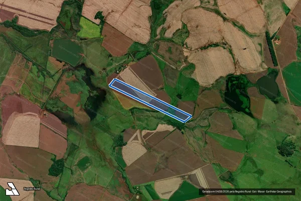 Imagem de satélite de Agropecuária W - Gleba C da Agropecuária W em São Borja - RS