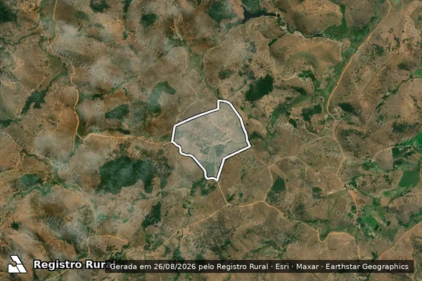 Imagem de satélite de CORREGO MARUMBA - Parte 1 em Fernandes Tourinho - MG