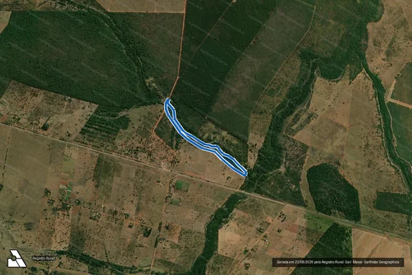 Imagem de satélite de PROJETO DE ASSENTAMENTO VINTE DE MARÇO - Área de Interesse Ambiental 02 em Três Lagoas - MS