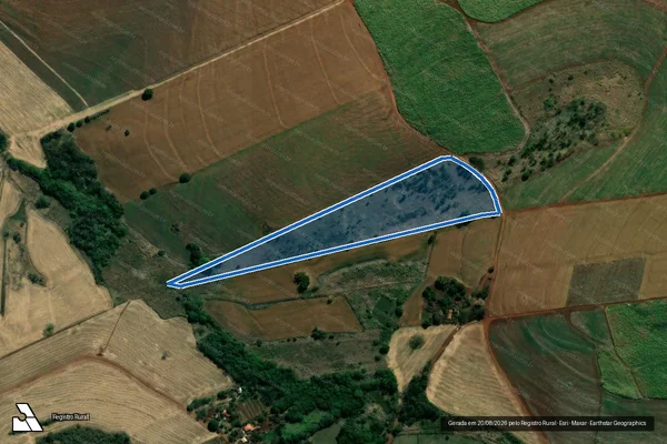 Imagem de satélite de Fazenda São Luiz - Lote nº 02/Rem, da Fazenda Laranjinha. -  Lote nº 02/Rem, da Fazenda Laranjinha. em Bandeirantes - PR