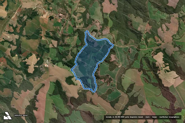 Imagem de satélite de Fazenda Santa Inês I - Parte 1 em Ventania - PR