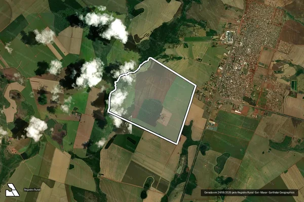 Imagem de satélite de FAZENDA BOA MEMORIA I e II - Parte 1 em Nova Alvorada do Sul - MS