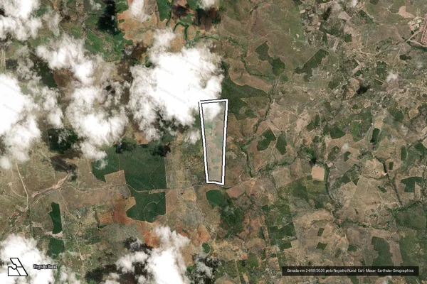 Imagem de satélite de FAZENDA SANTA BÁRBARA - Parte 1 em Ruy Barbosa - BA