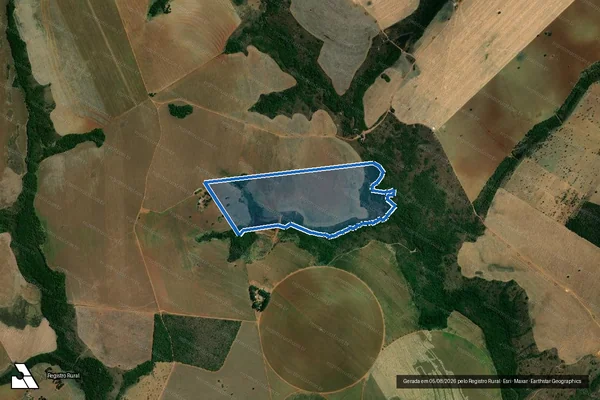 Imagem de satélite de FAZENDA SAO JUDAS TADEU - PARCELA 3 em Santa Cruz de Goiás - GO