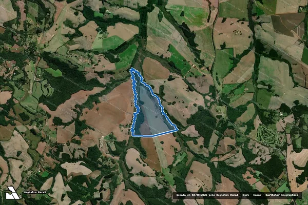 Imagem de satélite de FAZENDA DO LAGO 02 - FAZENDA DO LAGO 02 em Ponta Grossa - PR