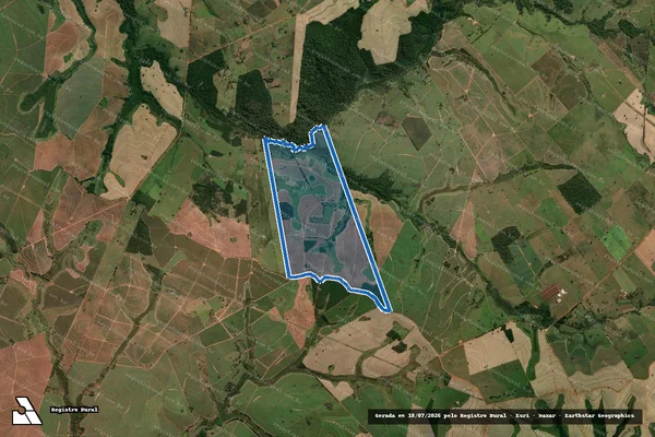 Imagem de satélite de Fazenda Água Limpa - Parte 1 em Guaraçaí - SP