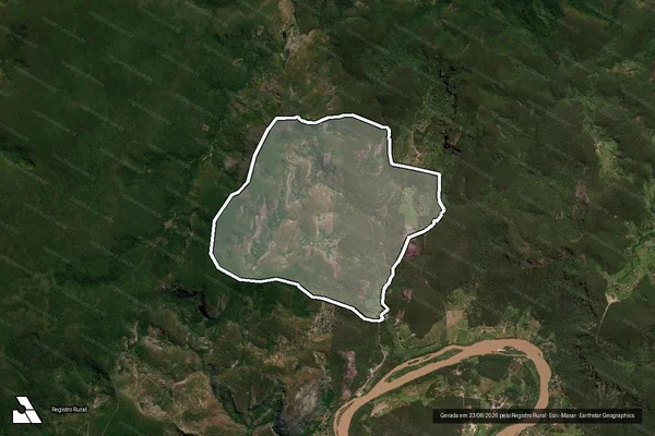 Imagem de satélite de Fazenda Pedra do Bode e Bolandeira - Gleba 01 em Jequitinhonha - MG