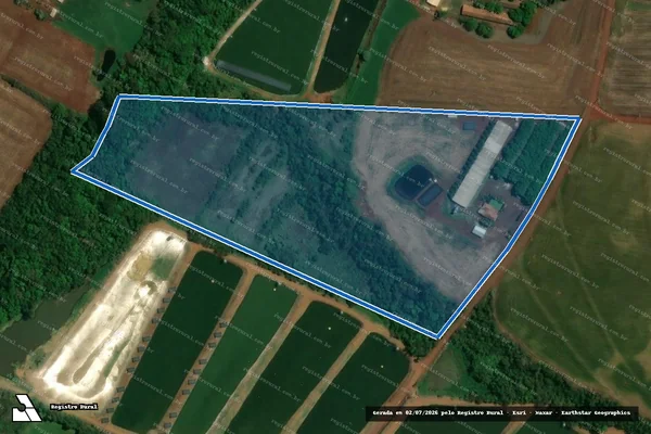 Imagem de satélite de LOTE RURAL N192, 16° PERÍMETRO DA FAZENDA BRITÂNIA - A em Nova Santa Rosa - PR