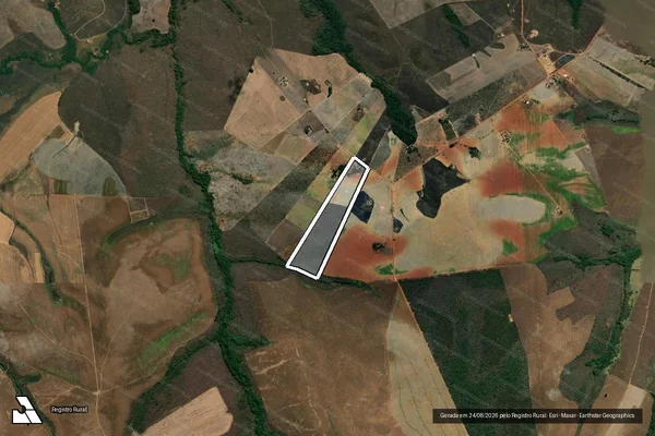 Imagem de satélite de P.A. VITÓRIA - LOTE 43 - GLEBA B - Parte 1 em Cristalina - GO