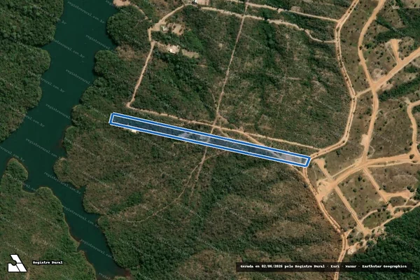 Imagem de satélite de FAZENDA CORUMBÁ, RETIRO OU MANDIOCAL - Gleba 22 em Luziânia - GO