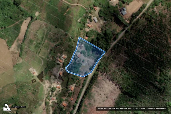 Imagem de satélite de SITIO DONA ODILIA - Parte 1 em Itaipé - MG