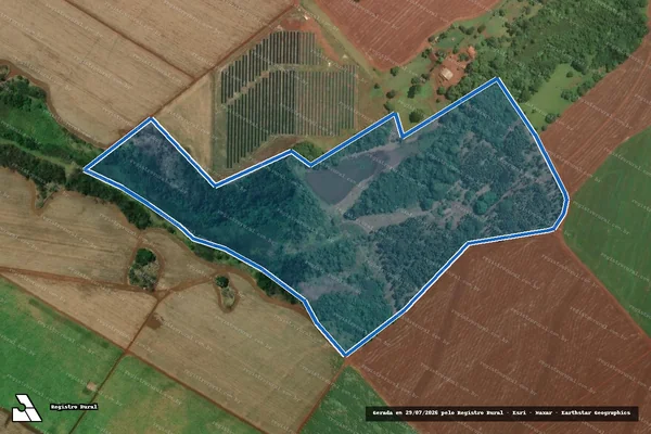 Imagem de satélite de FAZENDA CABECA DO BOI - PARCELA 1 em Miguelópolis - SP