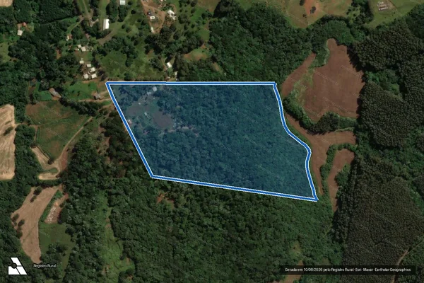 Imagem de satélite de FAZENDINHA ESPIGAO DA SERRA - Parte 1 em Vargem Bonita - SC
