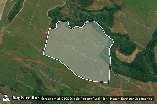 Imagem de satélite de Fazenda Santa Cruz - Gleba 12 - Parcela 1 em Capivari - SP