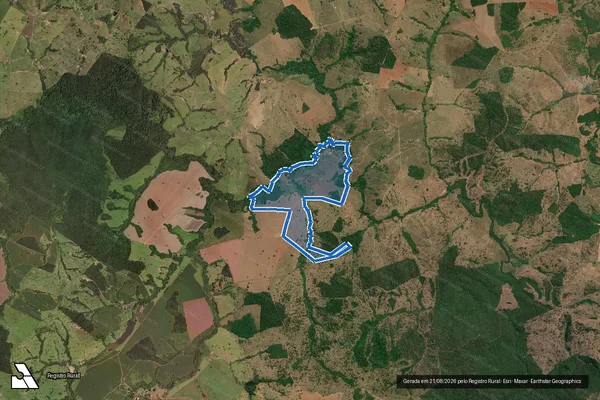 Imagem de satélite de FAZENDA URICANGA - Gleba A em Buriti Alegre - GO