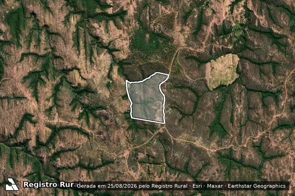 Imagem de satélite de Fazenda Dois Irmãos - Parte 1 em Tiros - MG