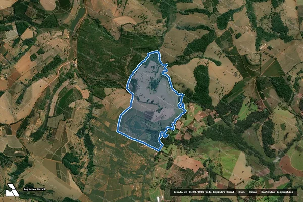 Imagem de satélite de FAZENDA CACHOEIRA - Parte 1 em Elói Mendes - MG