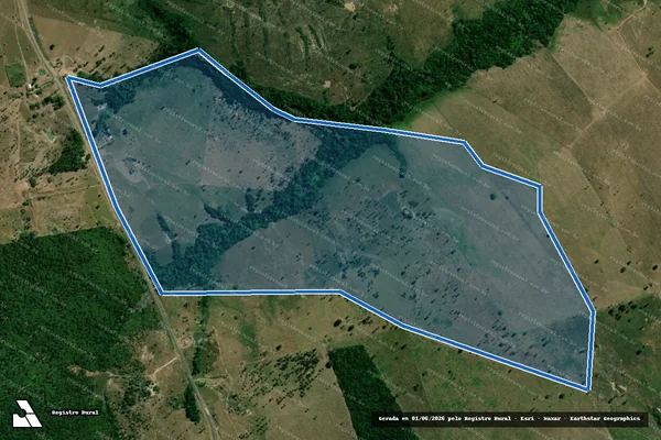 Imagem de satélite de Fazenda Campo verde - Parcela 1 em São Domingos do Araguaia - PA