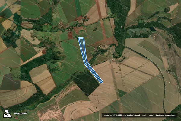 Imagem de satélite de Sítio Santo Antônio - Sítio Santo Antônio em Cravinhos - SP