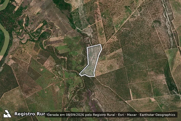 Imagem de satélite de Lote 03 - Projeto de Assentamento Campo Grande de Cima - Parte 1 em João Pinheiro - MG