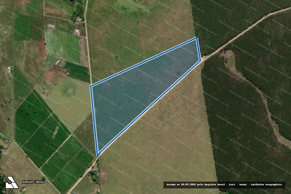 Imagem de satélite de FAZENDA SÃO CRISTOVÃO - GLEBA E em Teixeira de Freitas - BA