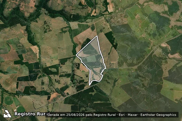 Imagem de satélite de Fazenda Carolina - Parte 1 em Piratininga - SP