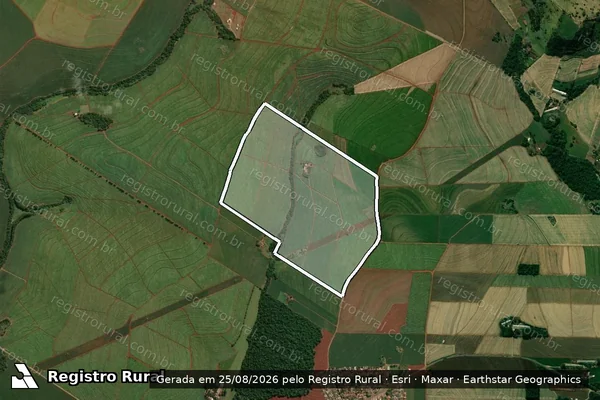 Imagem de satélite de FAZENDA CAROLINA - Única em Bom Sucesso - PR