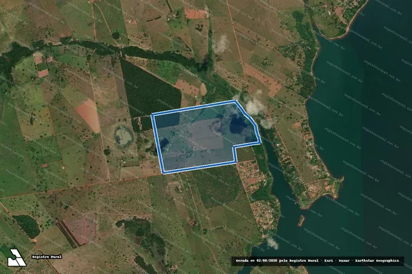 Imagem de satélite de FAZENDA SANTO ANTONIO - Parte 1 em Aparecida do Taboado - MS
