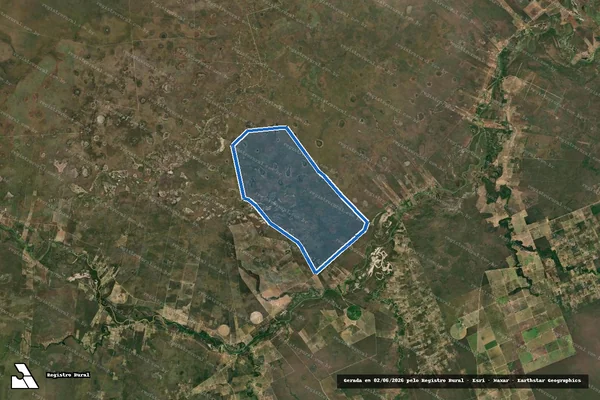 Imagem de satélite de FAZENDA BOA VISTA - Gleba 01 em Cotegipe - BA