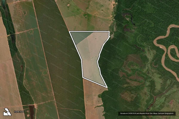 Imagem de satélite de Fazenda Cajueiro - Lote 01-A em Montes Claros de Goiás - GO