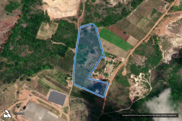 Imagem de satélite de SITIO MUNDES - PERIMETRO em Itabaiana - SE