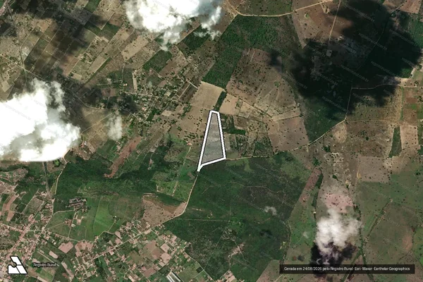 Imagem de satélite de FAZENDA BOM GOSTO - 001 em Irará - BA