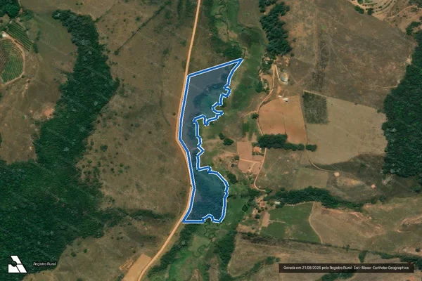 Imagem de satélite de FAZENDA PINHEIROS - GLEBA 02 em Paula Cândido - MG
